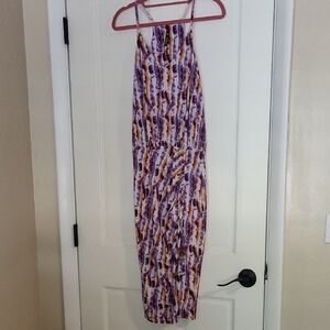 Deborah Viereck Women's Dress in Purple and Orange Design XS